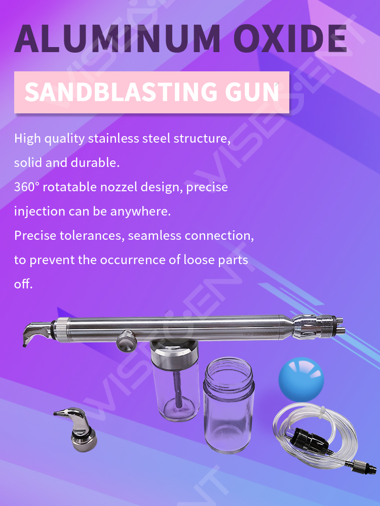 WISEDENT - Dental Equipment Aluminum Oxide Portable Sandblasting Gun Machine Air Prophy Unit Sandblaster BR-817 7