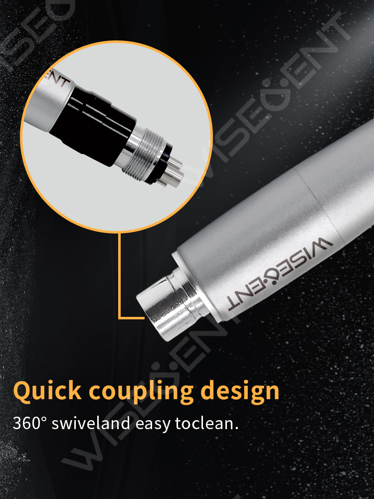 WISEDENT -  High Speed Dental Handpiece  4 Holes +Quick Coupling Air Turbine BR-114BK 10