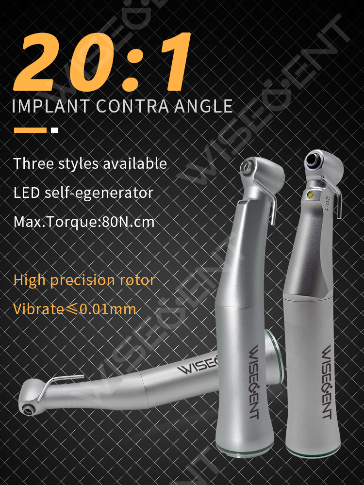 WISEDENT - Dental 20 1 Implant Contra Angle Handpiece External Spray Implant handpiece BR-414H 4