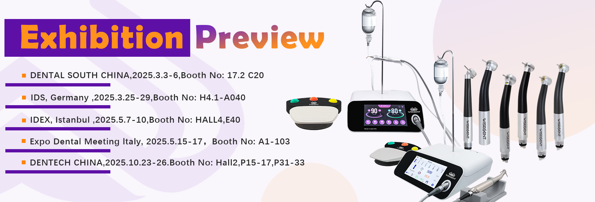 Intro to Wisedent Announces Participation in 2025 International Dental Exhibitions Products | WISEDENT WISEDENT 1