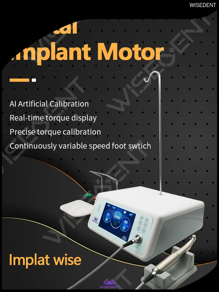 WISEDENT New Model Dental Implant Motor Machine with LED and High-End Technologies - Guaranteed Quality and Affordable, Customizable, and Widely Used 1