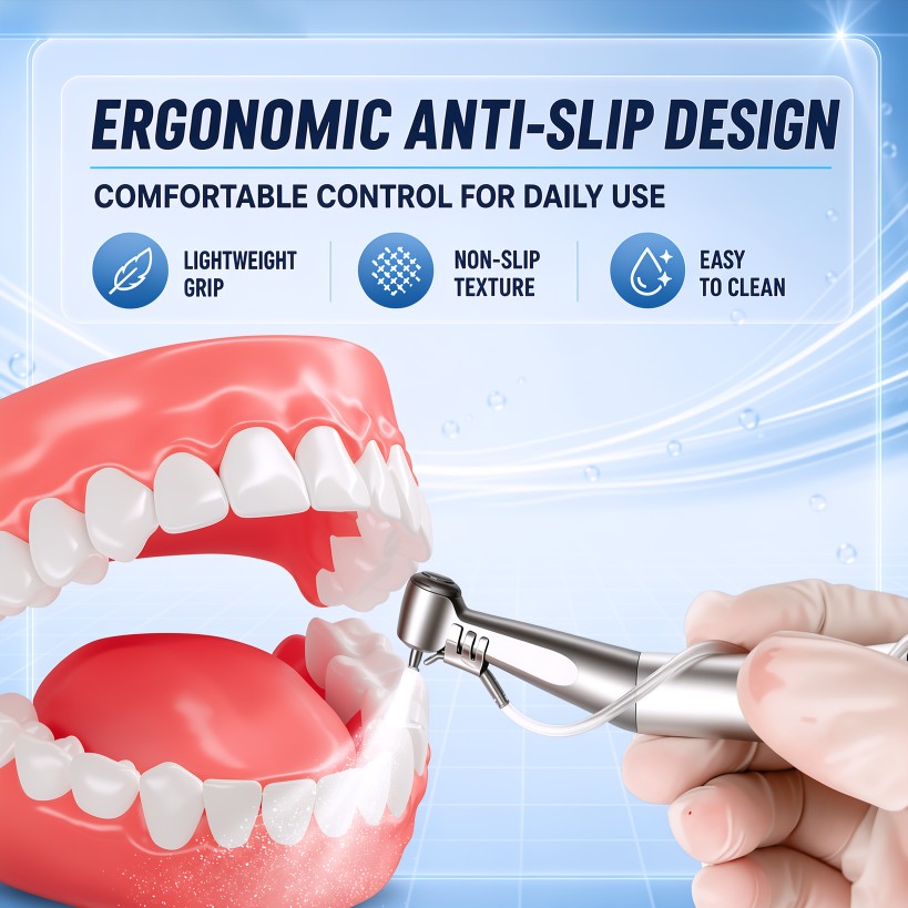 Hot Sale WISEDENT-BR-414FX-CA Low Speed Handpiece Dental 1:1 Contra Angle internal Water Spray 4