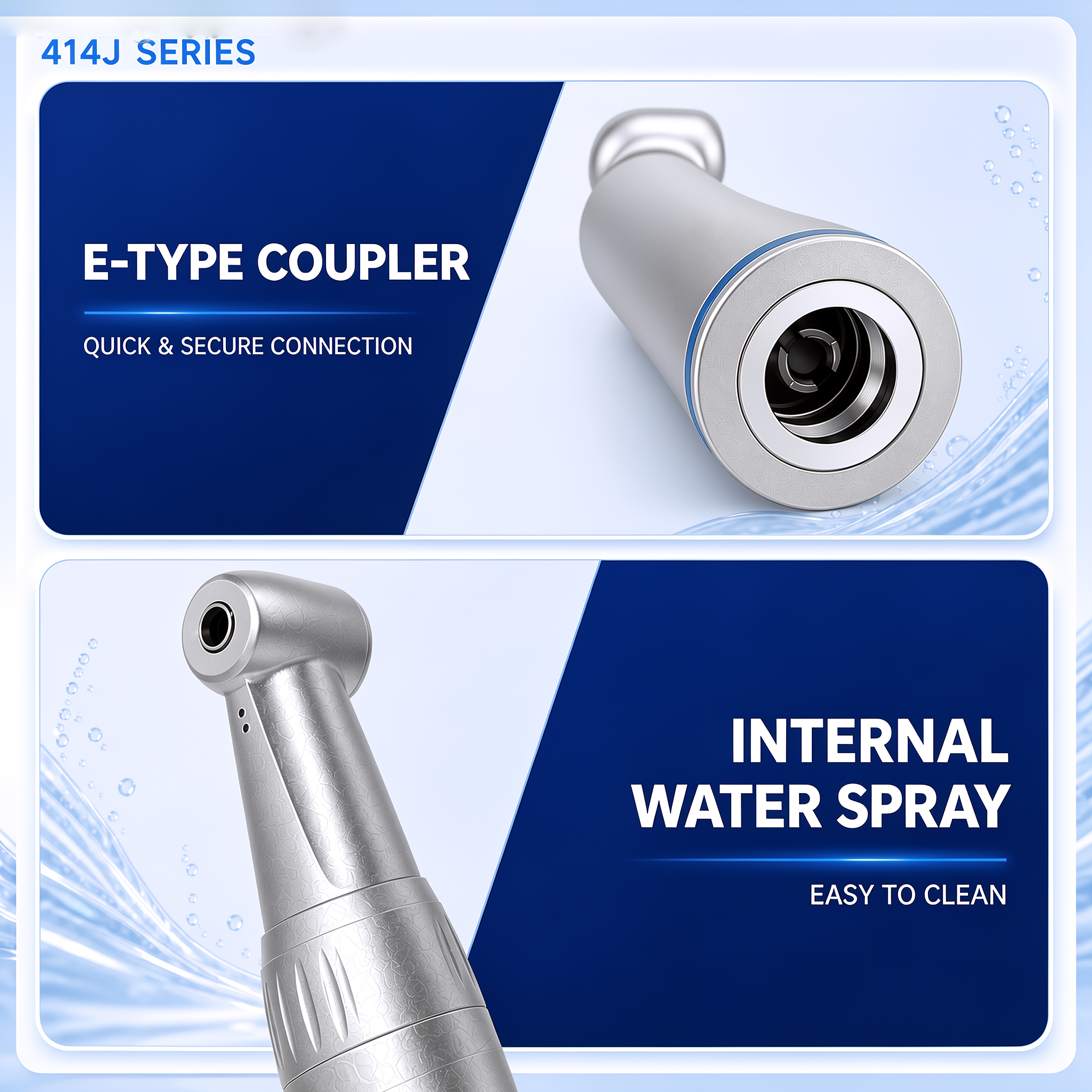 Wisedent Wholesale Dental Turbine Handpiece Push Contra Angle Low Speed Inner Water Spray 7