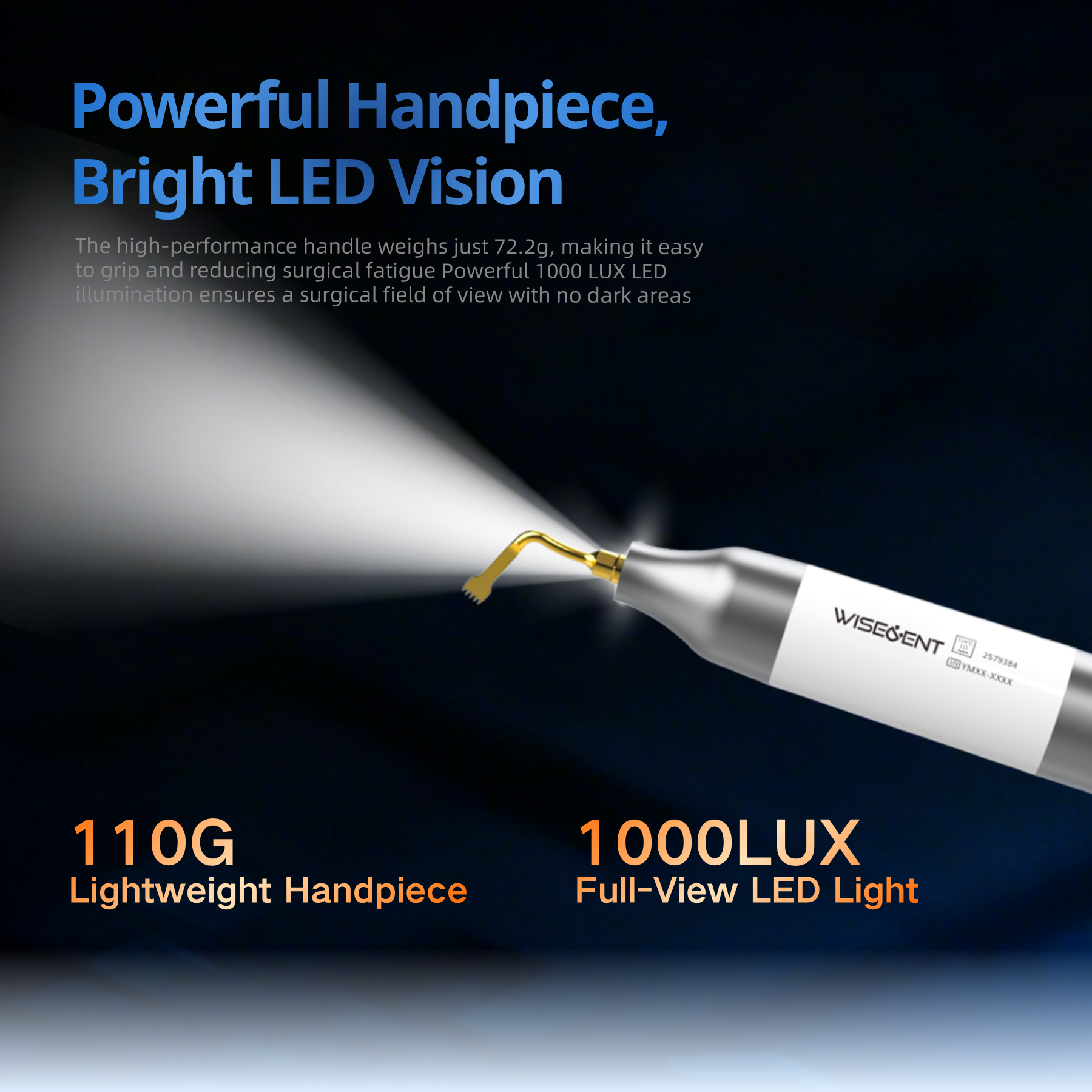 Wisedent New Piezo Bone Surgery Piezo Machine Super Handpiece Wireless Foot Pedal Dental Equipment Ma Piezo-Wise-Plus 10