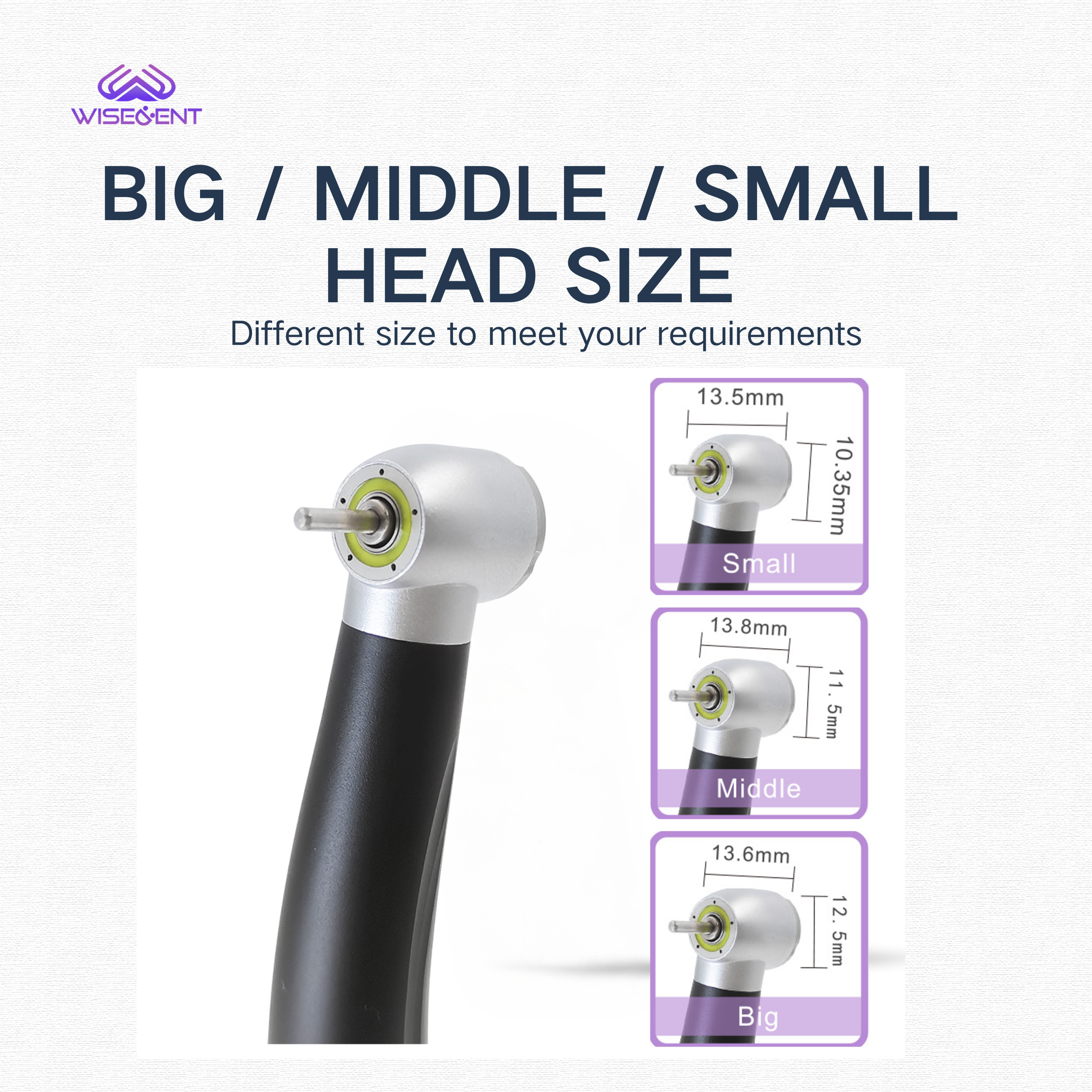 WISEDENT - Hot Sale BR-164AS-E High Speed Handpiece 2/4 holes 4 Water Spary Upgraded E-generator Led 4