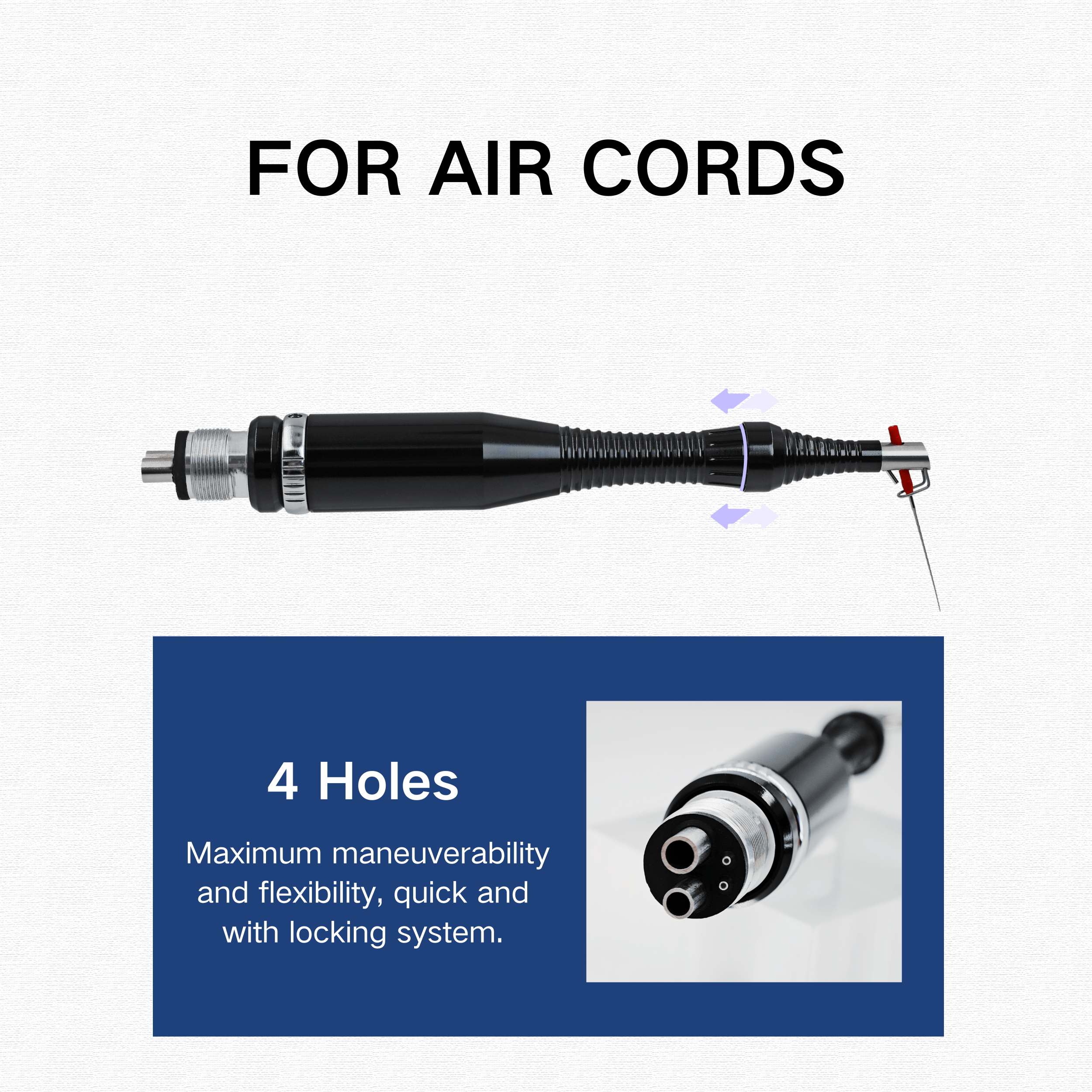 Air Sonic Endo Handpiece 4‑Holes Dental Root Canal Handpiece Adjustable Amplitude Without Rotation for Root Canal1 4