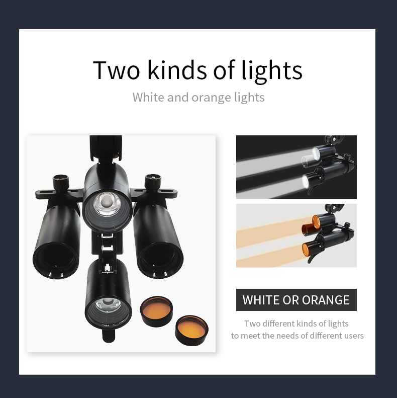 Wisedent Good Quality Dental Shadowless Led Headlight Binocular Loupes With 5.0X/6.0X Dental Loupes Dental Equipment 8
