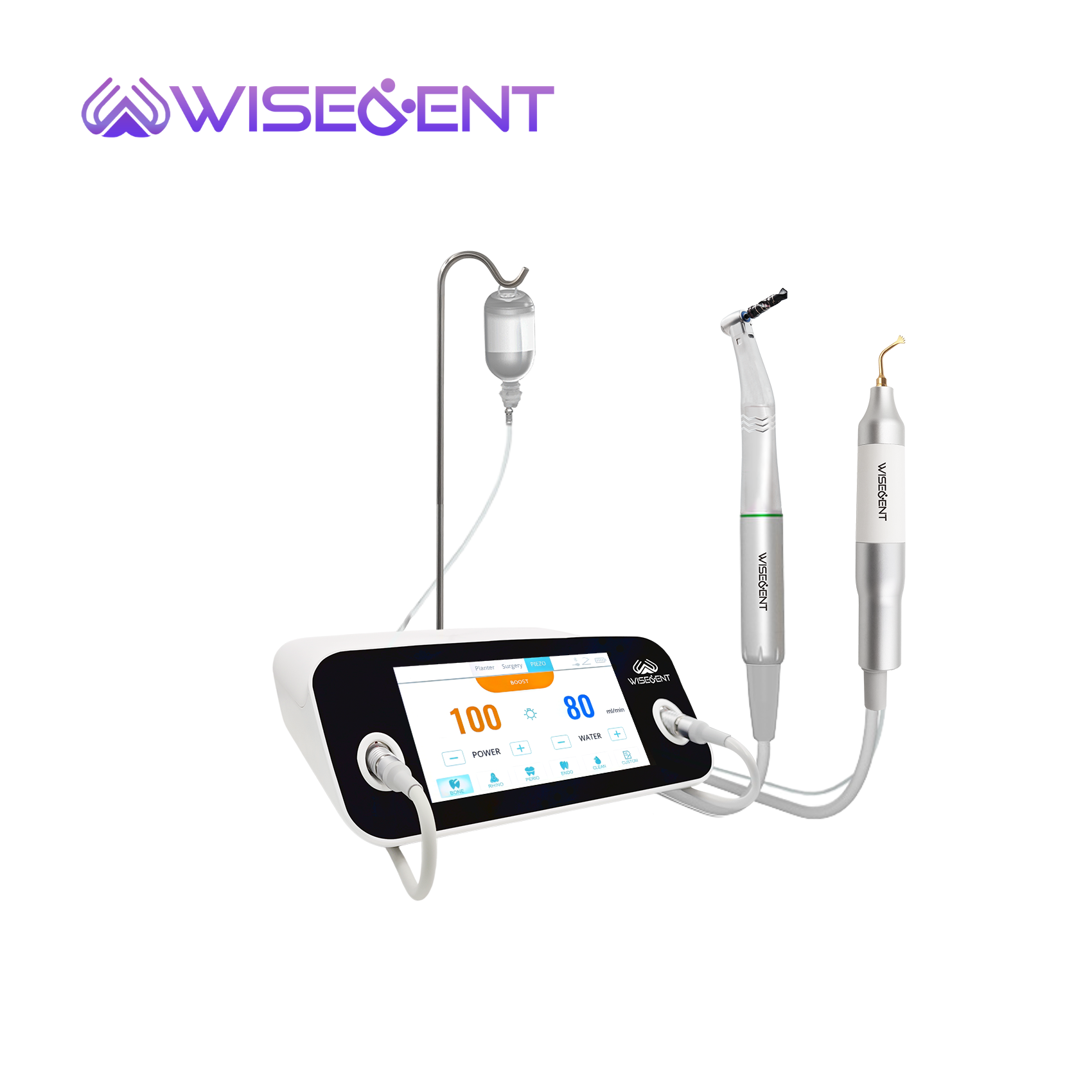WISEDENT 3 in 1 Dental Piezo Surgery Implant Motor & Surgical Motor Machine Piezosurgery Bone Cutting System LED Handpie 11