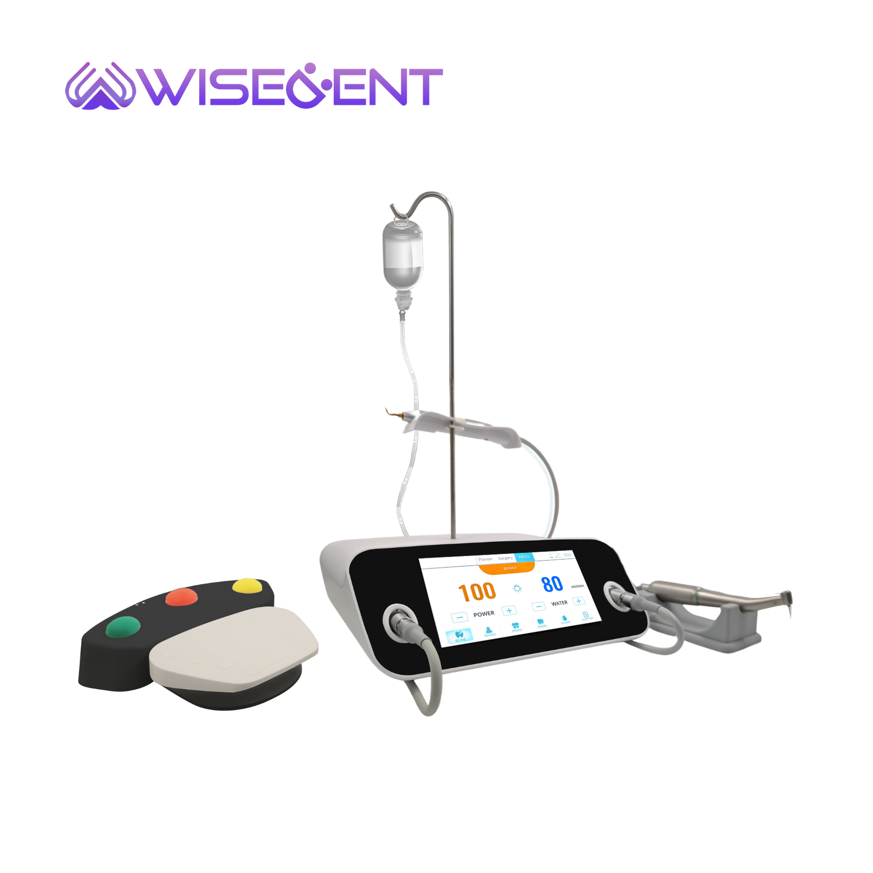 WISEDENT 3 in 1 Dental Piezo Surgery Implant Motor & Surgical Motor Machine Piezosurgery Bone Cutting System LED Handpie 9