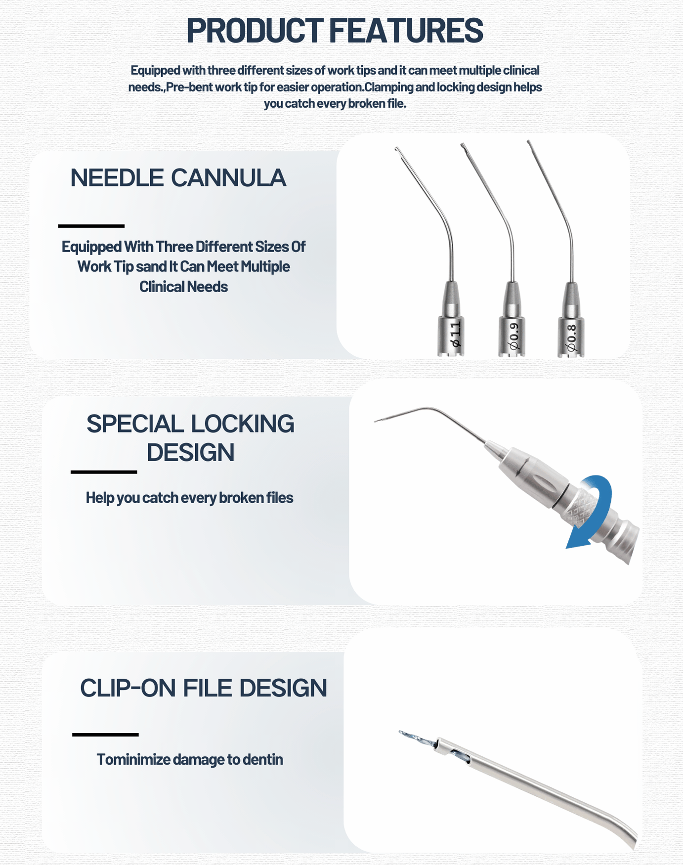 Wisedent-Hot Sale BR-221 Dental Endo Files Removal Kit Endodontic Broken File Extractor System for Root Canal Treatment 9