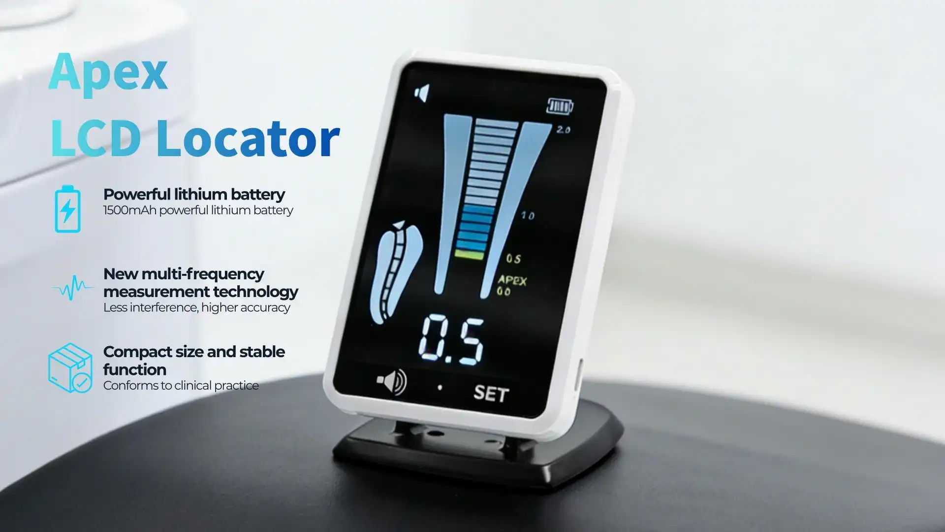 Wisedent Mini Dental Apex Locator Accurate Electronic Root Canal Length Measurement Device for Endodontic Treatment1 1