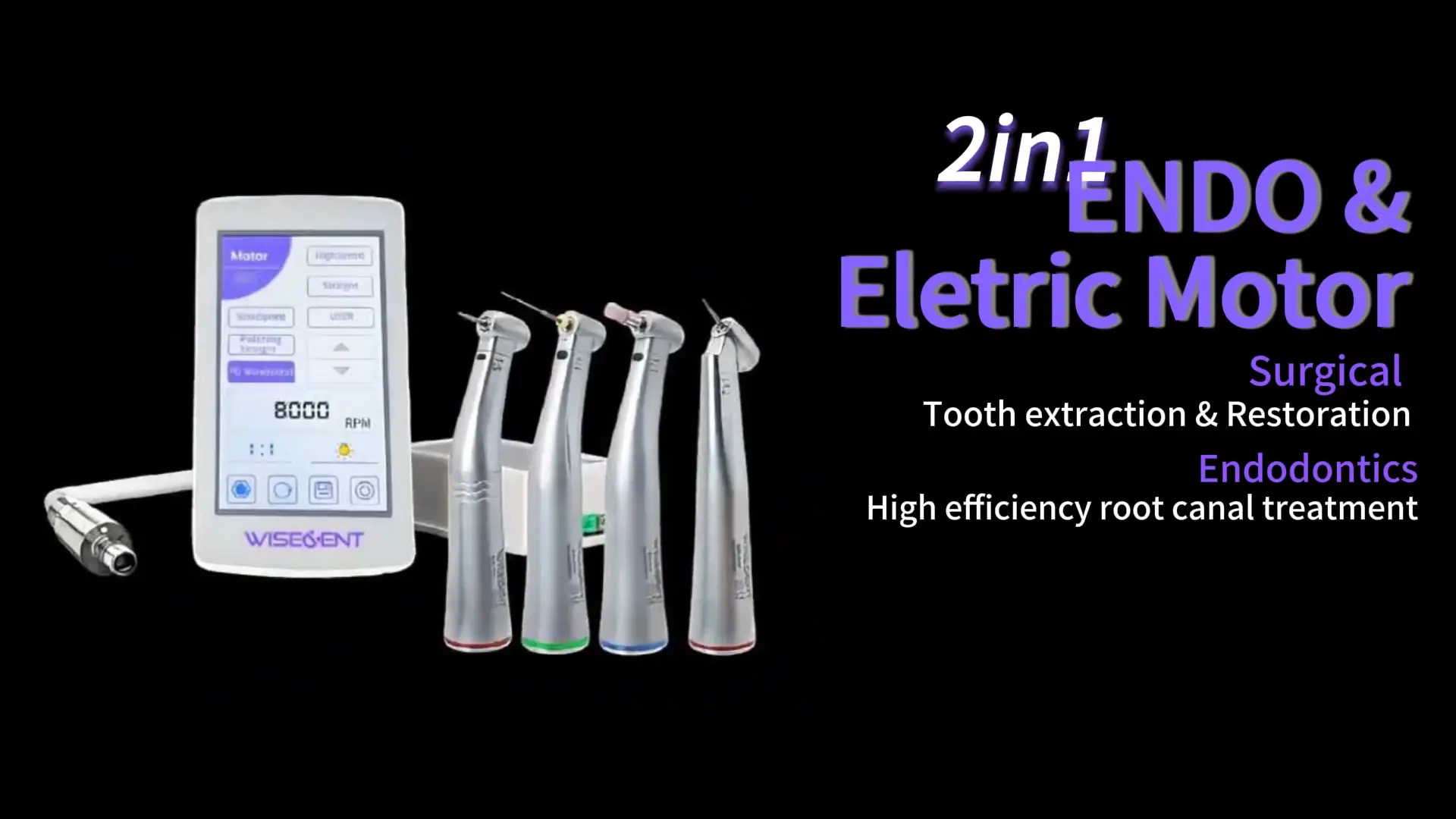 Wisedent 2-in-1 Dental Electric Endo Motor Touch Screen Root Canal Treatment Endodontic Equipment Wholesale Price 1