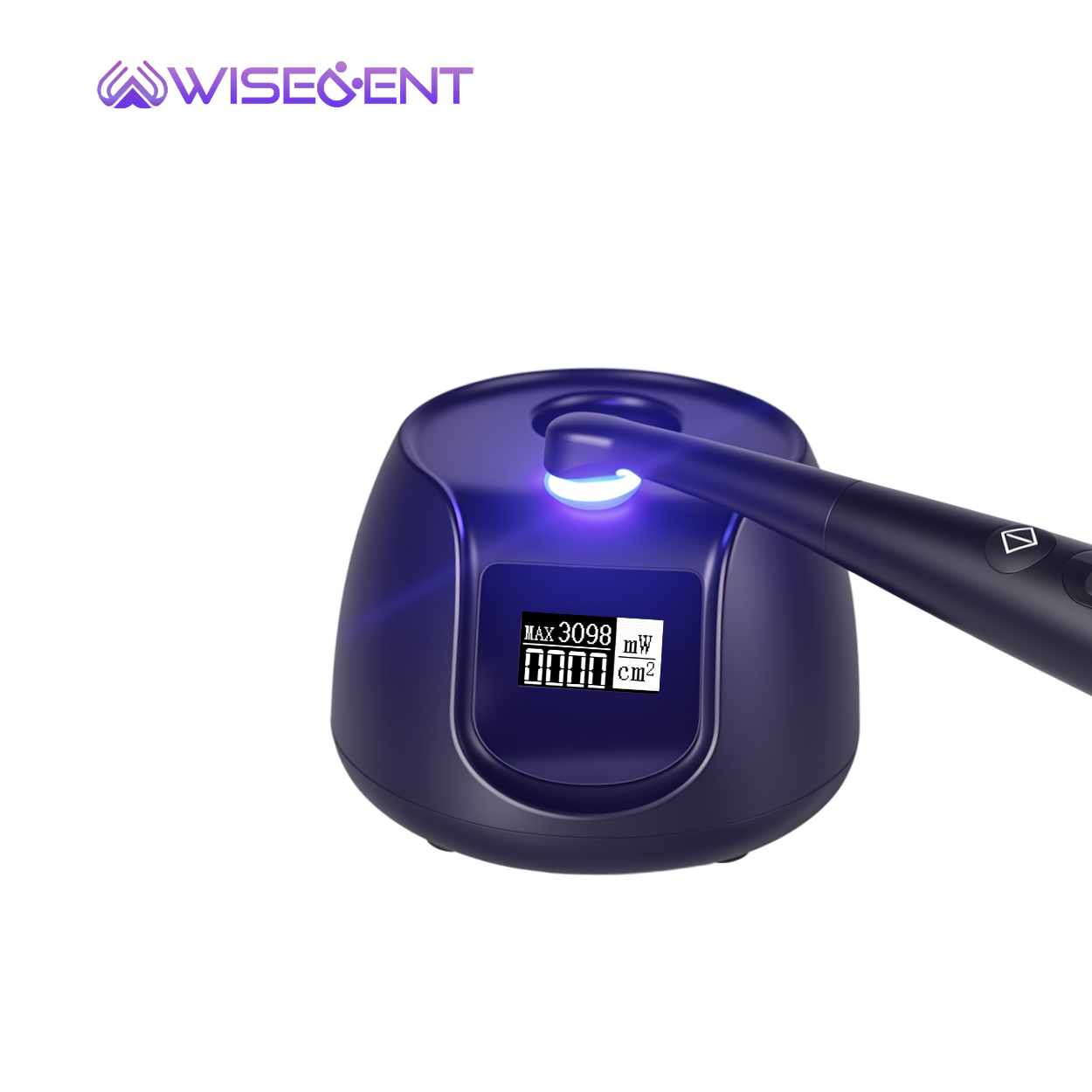 Wisedent LED Dental Curing Light with Light Meter 1 Second Fast Cure 7 Modes 360° Rotatable Head Wireless Polymerization1 9