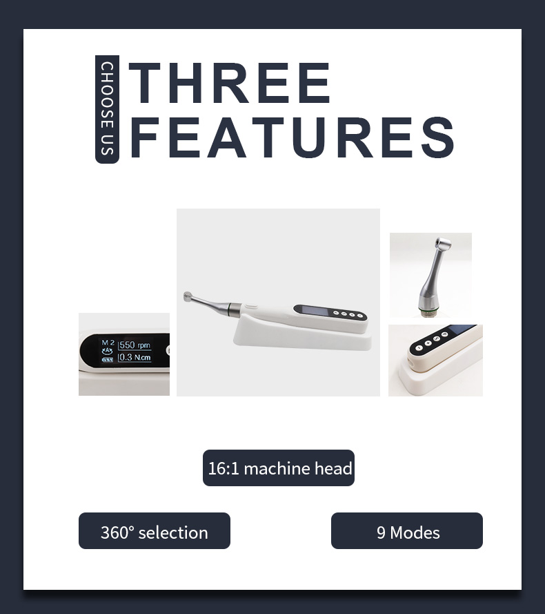 WISEDENT - Dental Equipment Wireless Endo Motor With Apex Locator Endomotor Dental BR-205 7