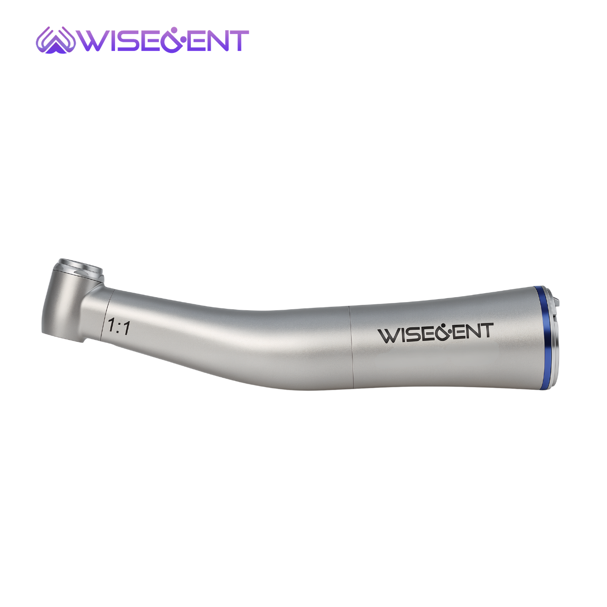 Wisedent Wholesale 1:1 Low Speed Dental Handpiece Fiber Optic 4 Water Spray Stainless Steel Handpiece 7