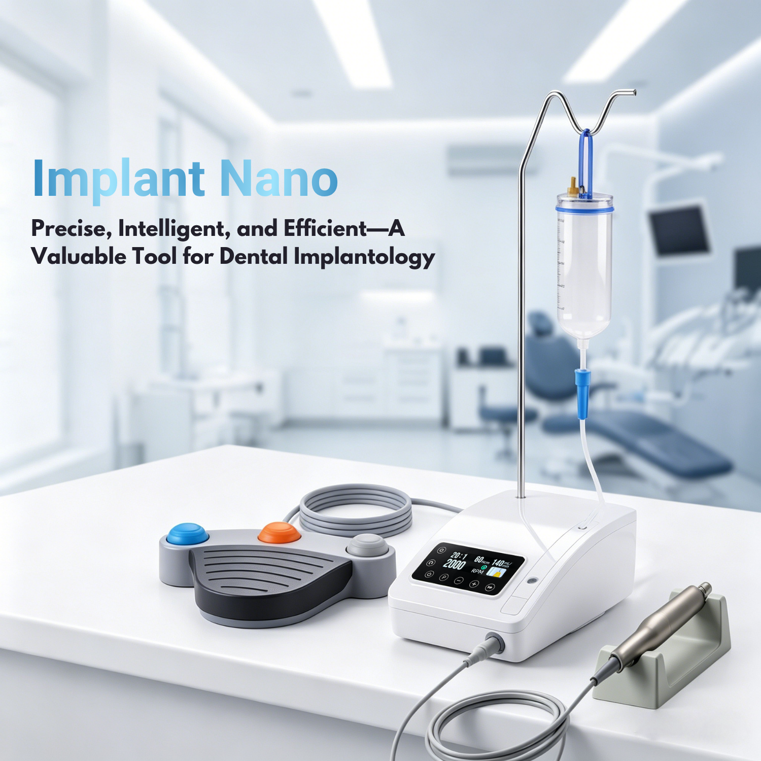 Customized Wisedent Hot Sell Electric Dental Physiodispenser Implant Surgery Device Model Implant Nano  | WISEDENT 8