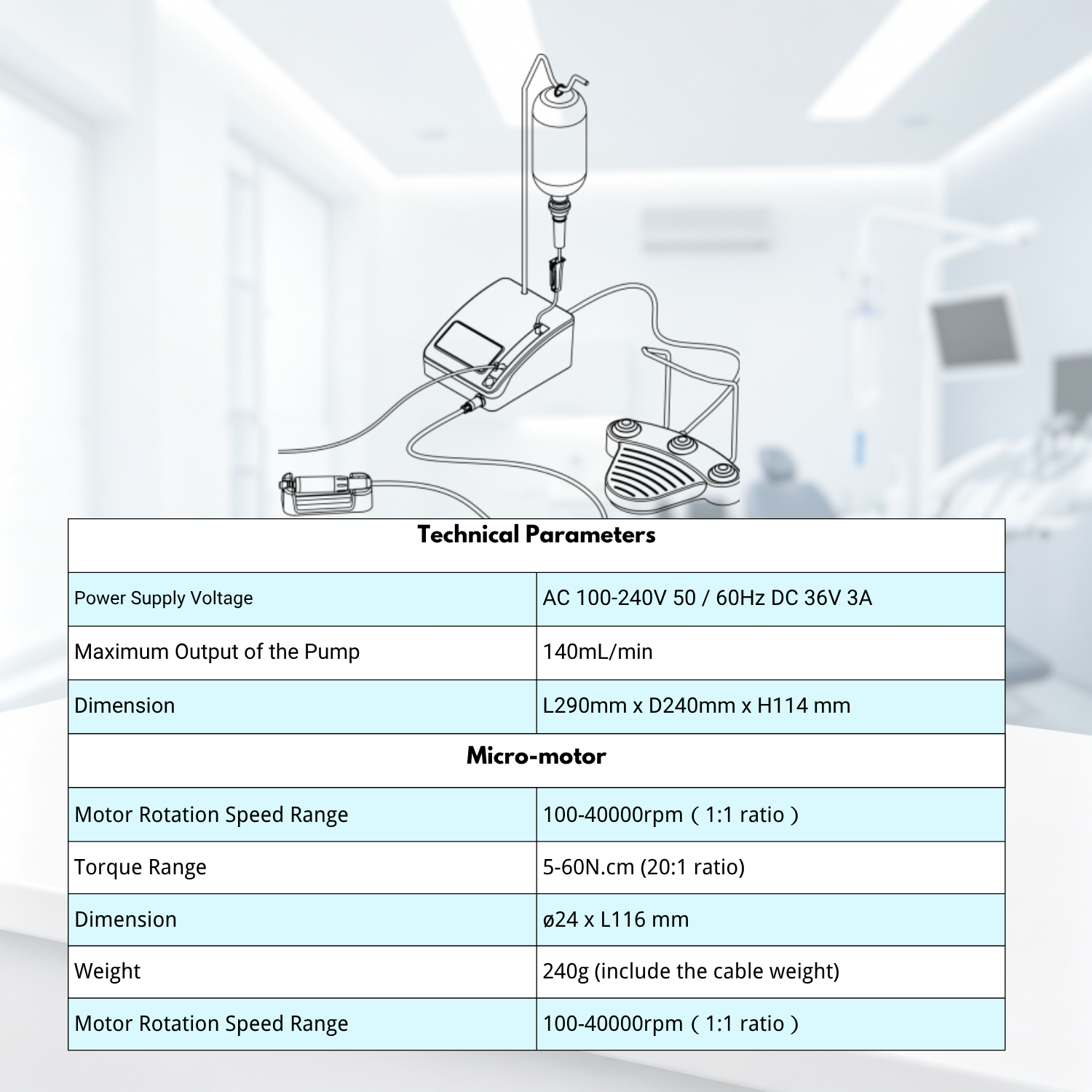 Customized Wisedent Hot Sell Electric Dental Physiodispenser Implant Surgery Device Model Implant Nano  | WISEDENT 13