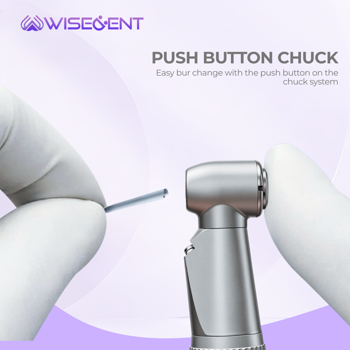 Wisedent Inner Water Spray 1:1 Dental Contra Angle Handpiece E-Generator Detachable Low Speed Handpiece 10