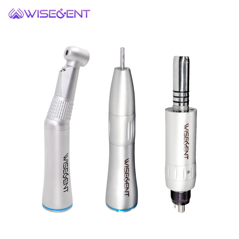 Wisedent Wholesale 1:1 Low Speed Dental Contra Angle LED E-generator Internal Water Spray Detachable Head Factory Price 8