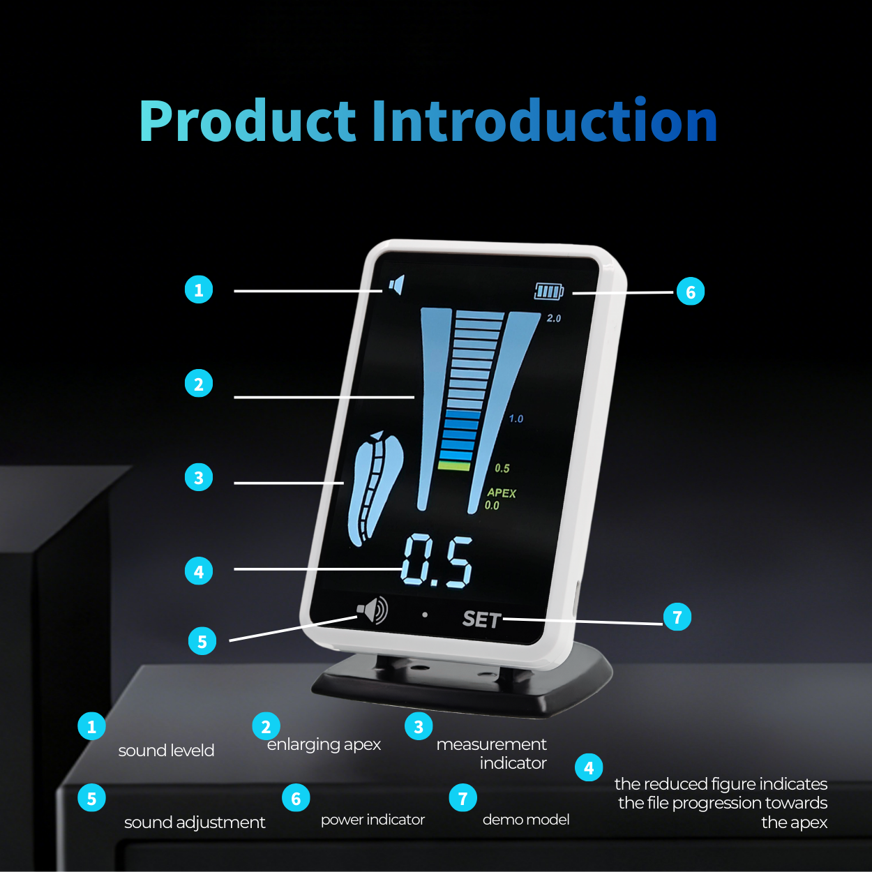 Quality BR-225 Dental Apex Locator - Precise Root Canal Measurement with LCD Display Manufacturer | WISEDENT 9