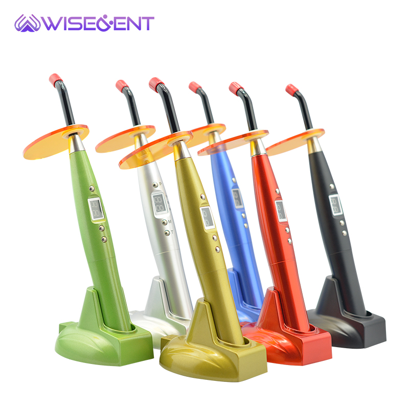 Wisedent Colorful LED Dental Curing Light High Intensity Wireless Dental Curing Lamp for Composite Resin Filling 6
