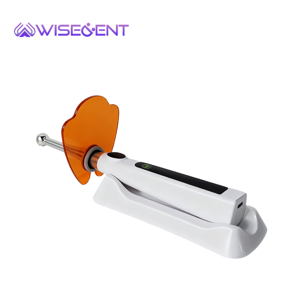 Wisedent 1S Fast Cure Dental LED Curing Light 4 Modes 360° Rotation Wireless Light Cure Lamp for Teeth Filling 10