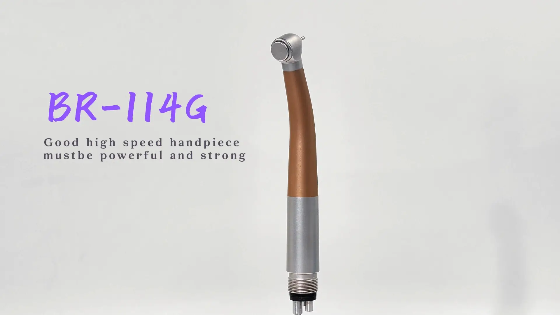 Wisedent High Speed Dental Handpiece Semi Gold Titanium Ceramic Bearing 4 Water Spray Push Button Air Turbine Handpiece 1
