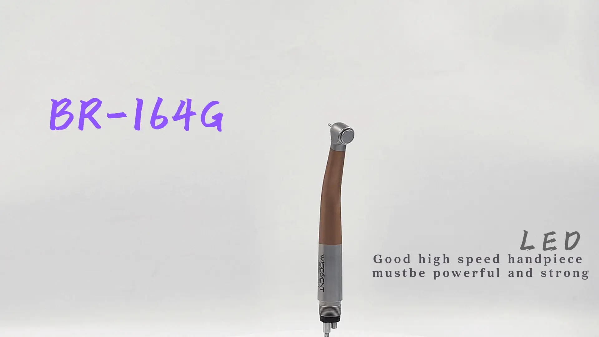 Wisedent High Speed LED Dental Handpiece Semi Gold Titanium Ceramic Bearing 4 Water Spray Air Turbine Handpiece 1