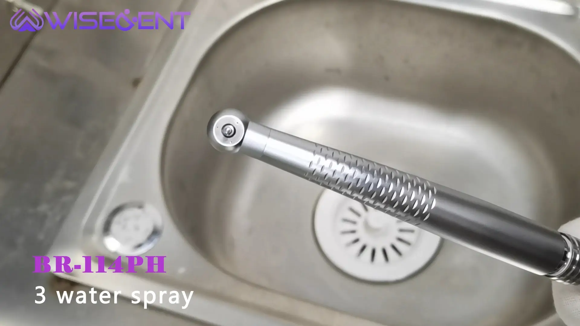 WISEDENT Factory Wholesale Ceramic Bearing High-Speed Turbine Handpiece BR-114PH with 3 Water Spray 1