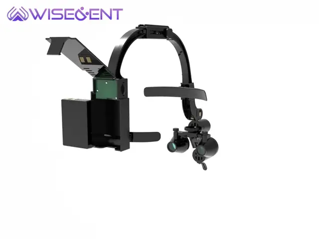 Wisedent Dental LED Headlight Binocular Loupes 2.5X 3.5X Optional Magnification Dual Rechargeable Batteries 1