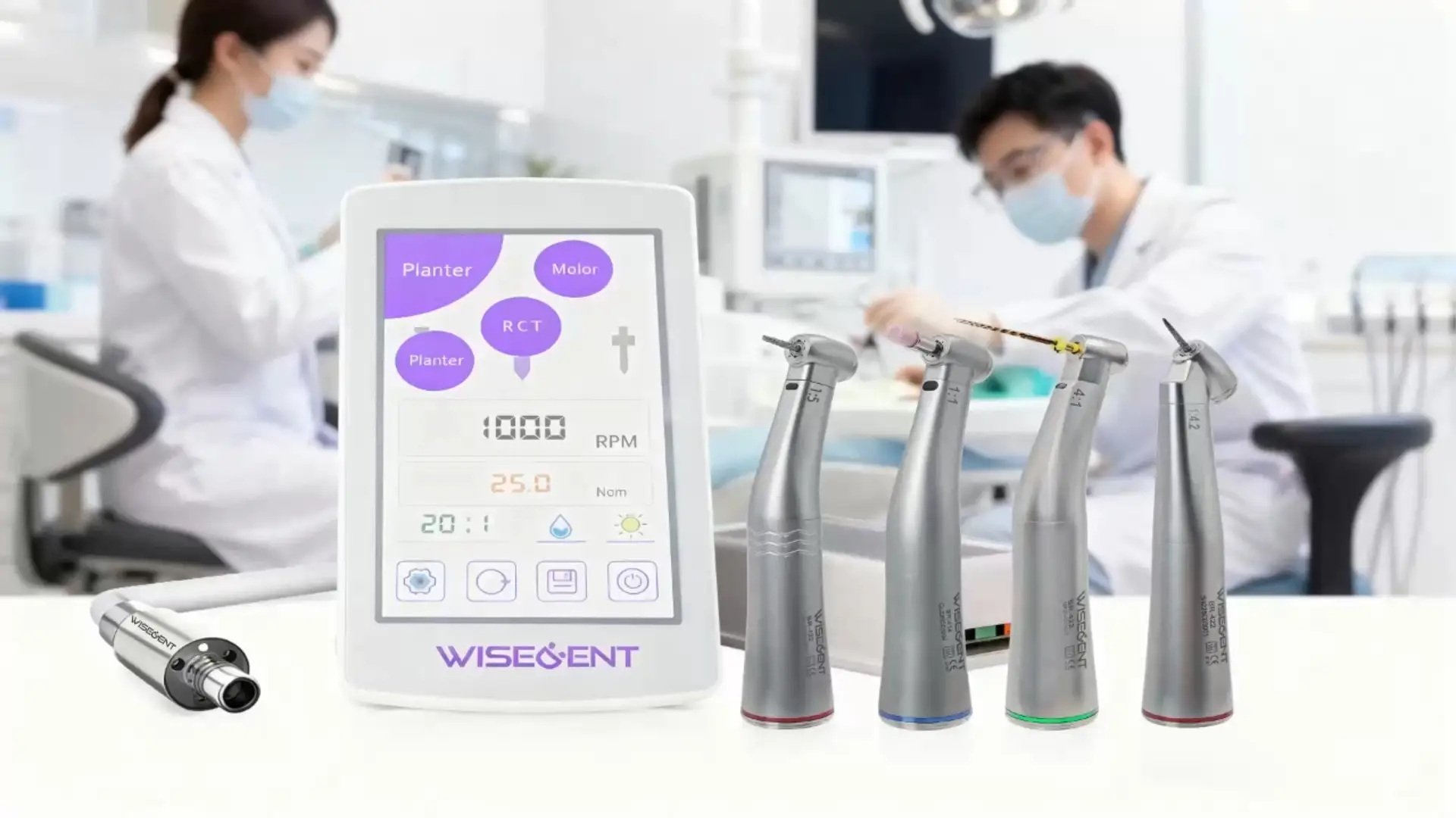 Wisedent 3 in 1 Built-in Dental Micromotor Root Canal Implant Motor With Saline Water Pump Connect Dental Chair Unit 1