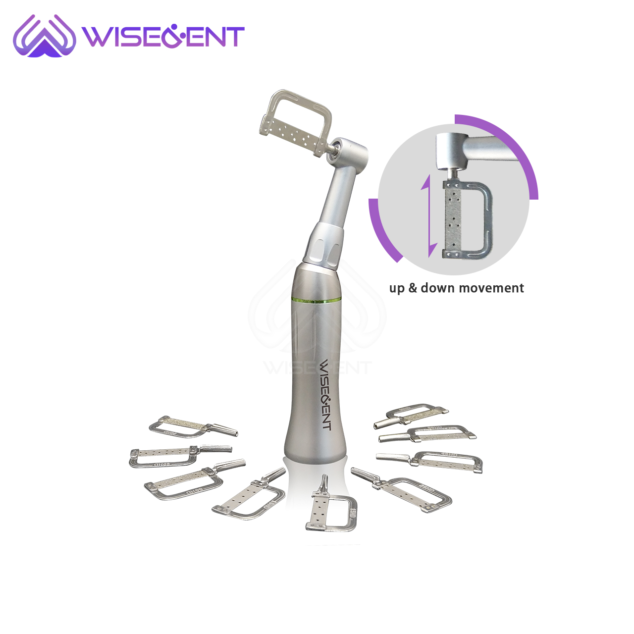 Wholesale Wisedent 4:1 Orthodontic Reciprocating Contra Angle Handpiece for IPR Interproximal Reduction 6
