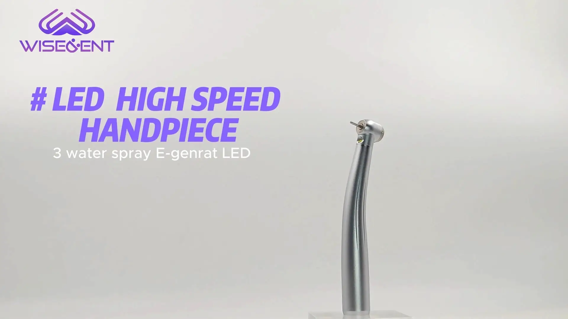 Wisedent Dental High Speed Handpiece 3 Water Spray Upgraded E-generator LED Ceramic Bearing Copper Material Air Turbine 1