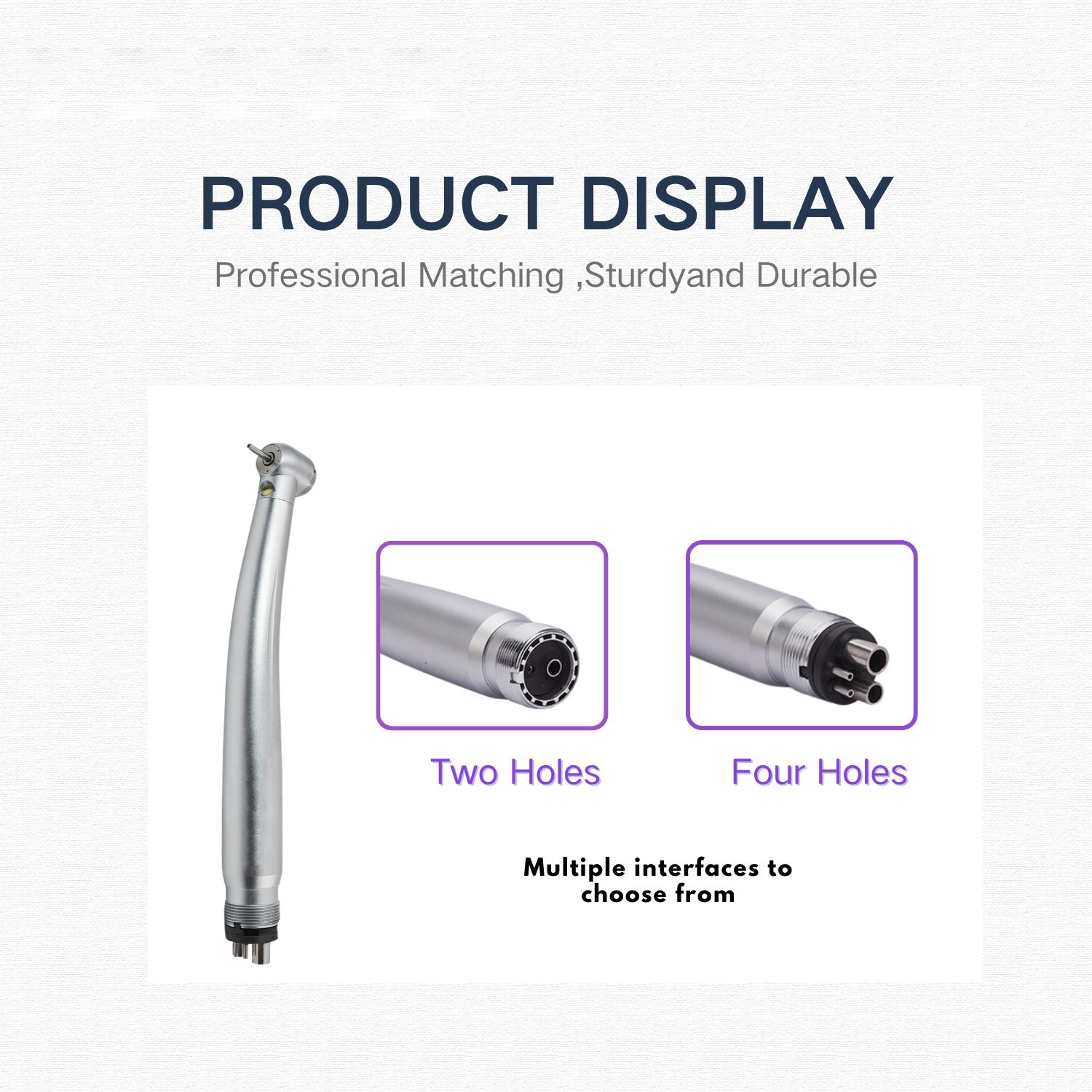 Wisedent Dental High Speed Handpiece 3 Water Spray Upgraded E-generator LED Ceramic Bearing Copper Material Air Turbine 9
