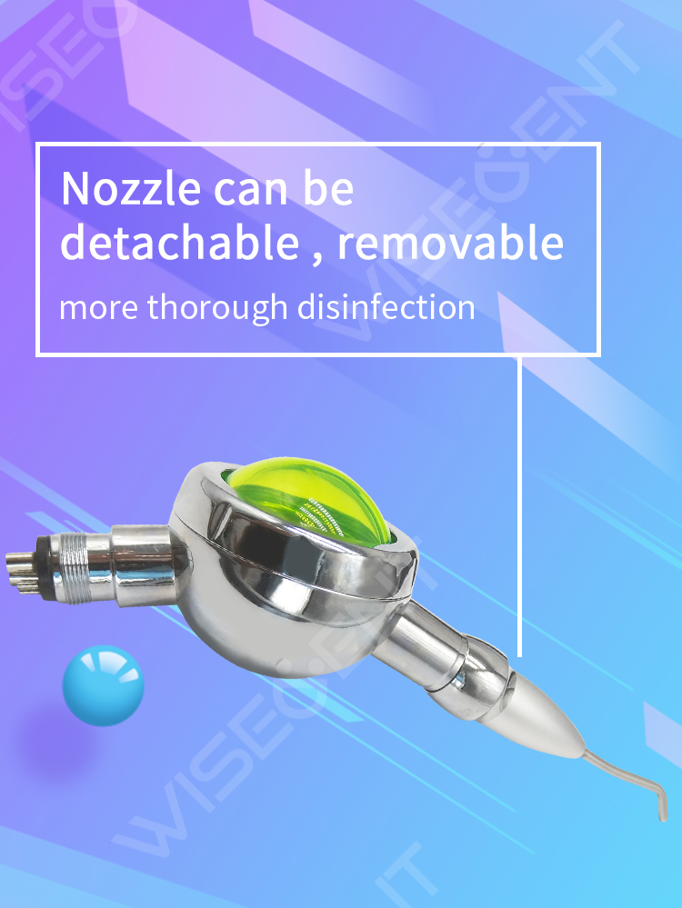 Wisedent BR-806 Metal Air Polisher Sandblasting Sandblaster Teeth Polishing Air Prophy Dentistry Tools Dental Equipment 9