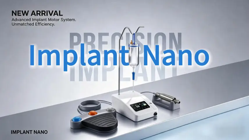 Wisedent Mini Dental Implant Motor System Implant Unit with Cable Foot Pedal with 20:1 Without Light Contra Angle 1