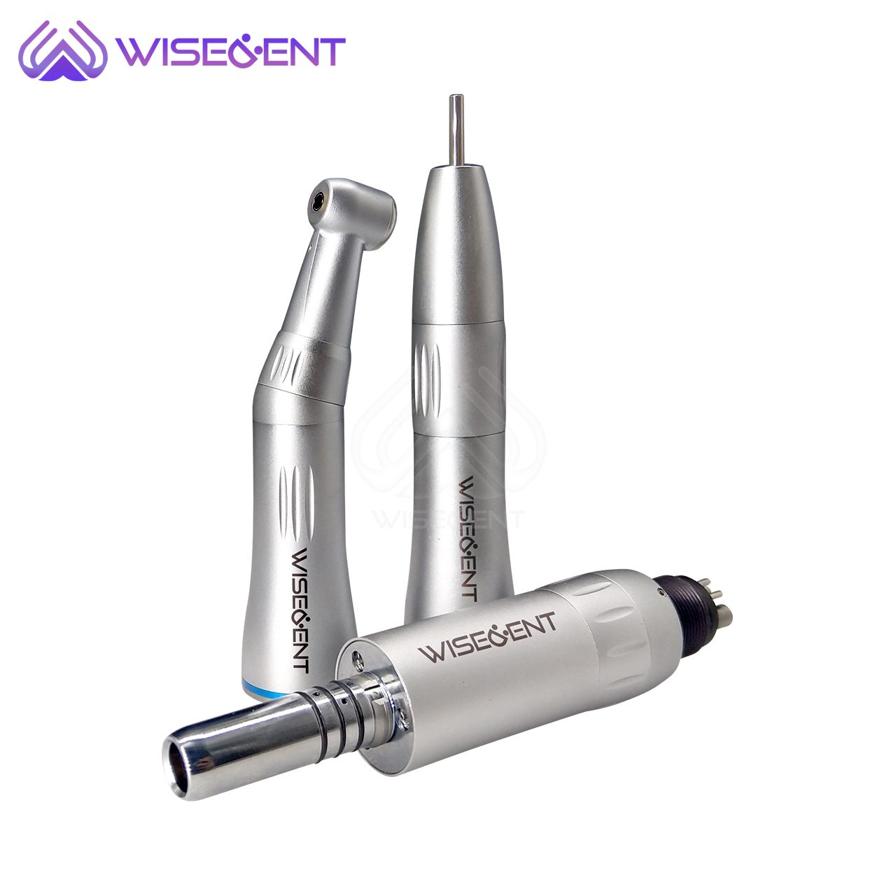 Wisedent J Type Push Button Low Speed Handpiece Set Inner Water Spray 2/4 Hole Dental Slow Handpiece Kit for Clinic Crow 8