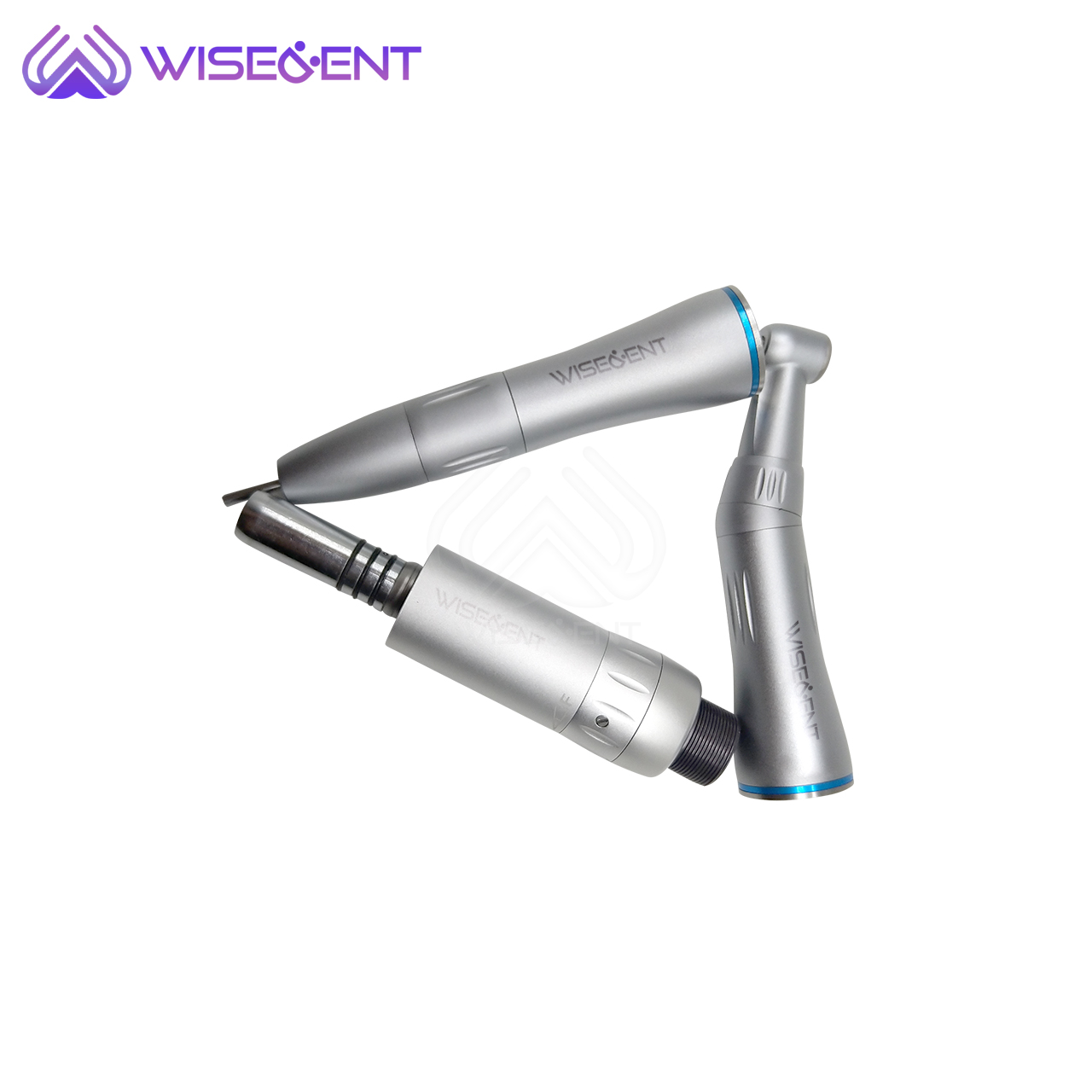 Wisedent J Type Push Button Low Speed Handpiece Set Inner Water Spray 2/4 Hole Dental Slow Handpiece Kit for Clinic Crow 12