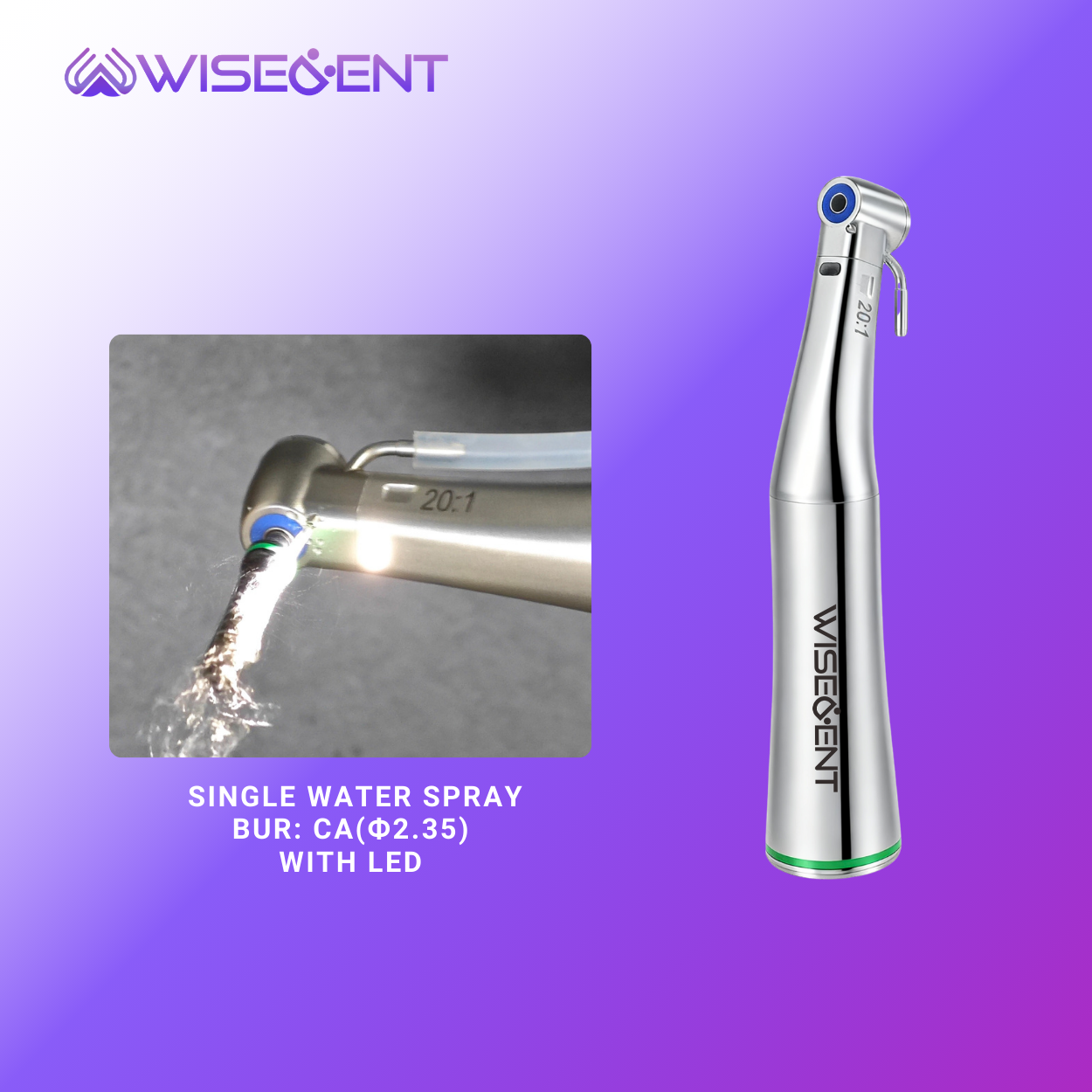WISEDENT - China Durable Low Speed Implant Contra Angle with High Torque, High Precision, Low Noise BR-412K-FD 8