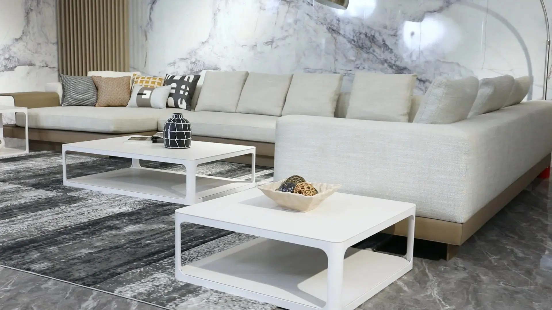 SaiQi Ceramic Coffee table  Laminam table top Living Room Center Table manufacturer 1