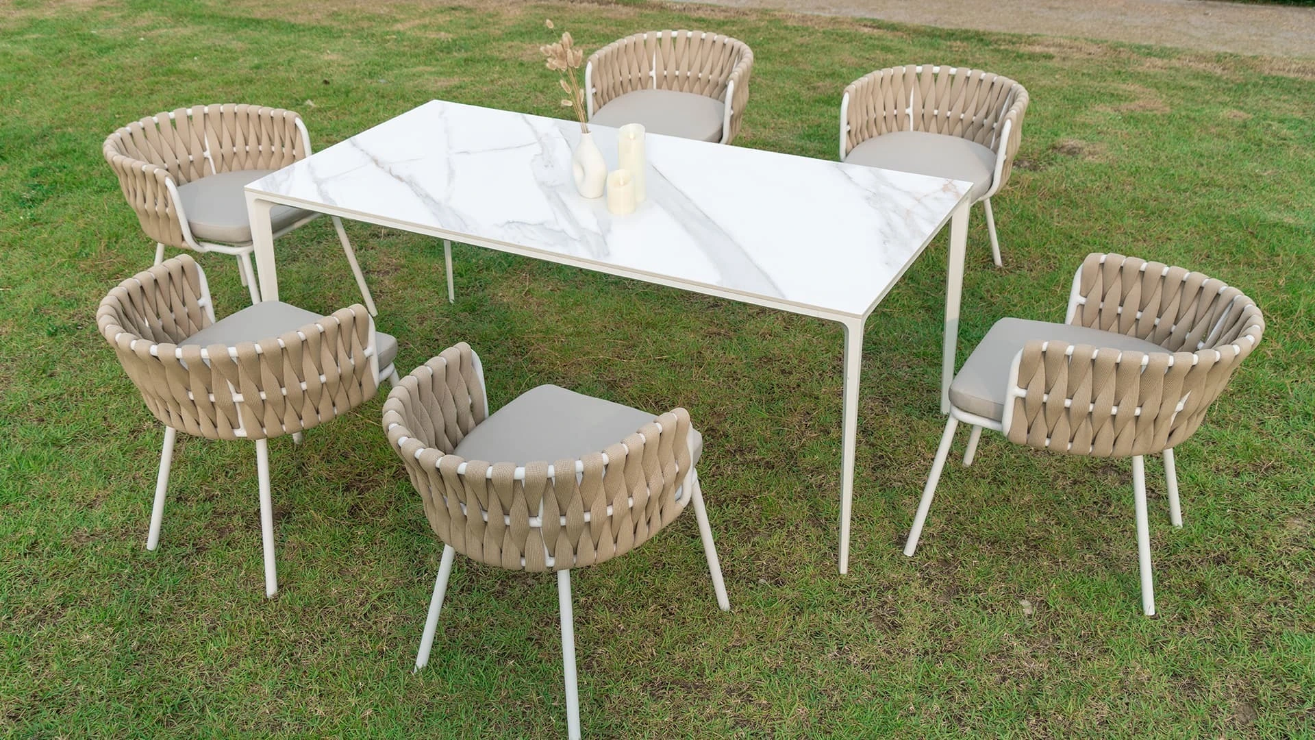Calacatta Oro modern long long ceramic dining table Bk ciandre 2