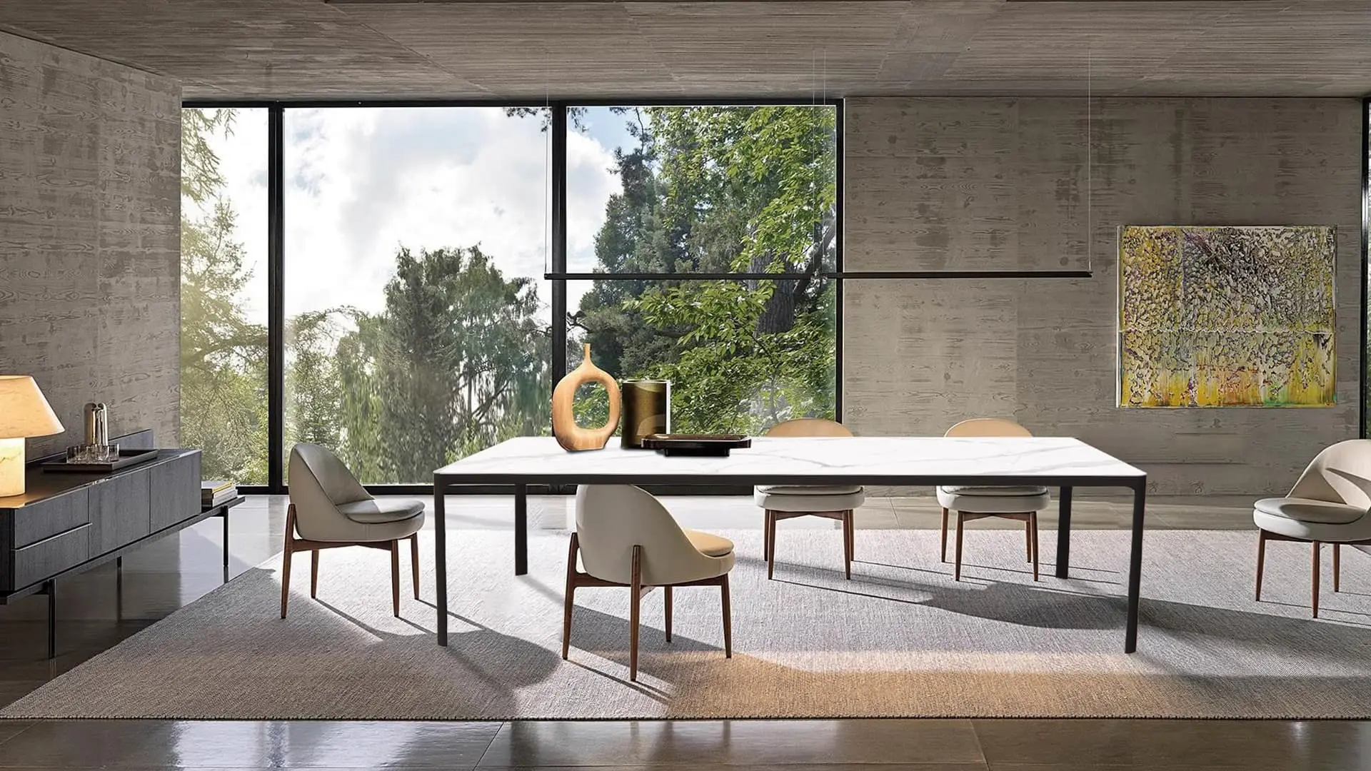 Statuario Altissimo Italy design minimalist dining table BK CIANDRE 3