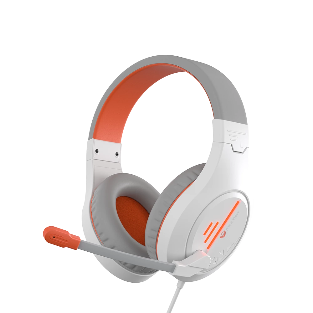 Auriculares estéreo para juegos
<br>Blanco naranja ligero retroiluminado 1