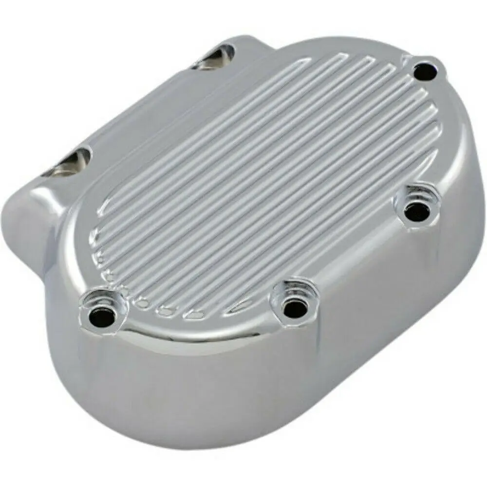 Chrome Plated Billet Aluminum 5 Speed Transmission End Side Cover for 87-17 Touring Softail Fxd 1
