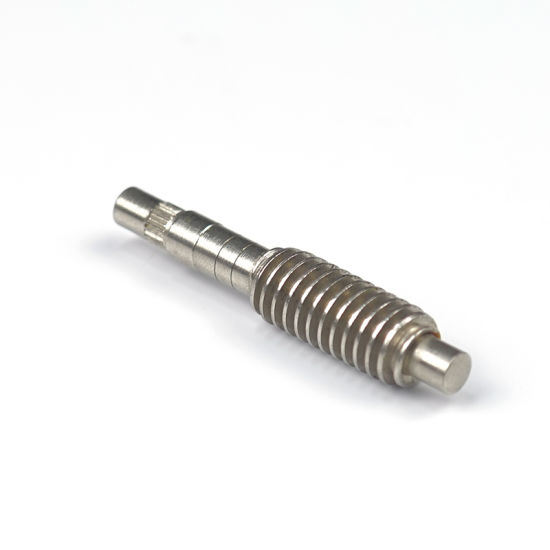 Precision Stainless Steel Motor Transmission Worm Gear Shaft 3