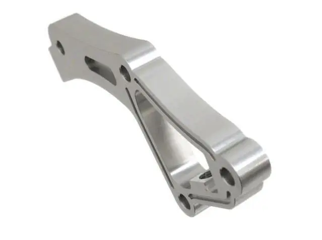 CNC Silver Anodized Finish Aluminum Temperature Sensor Waterneck Adapter Plate 1