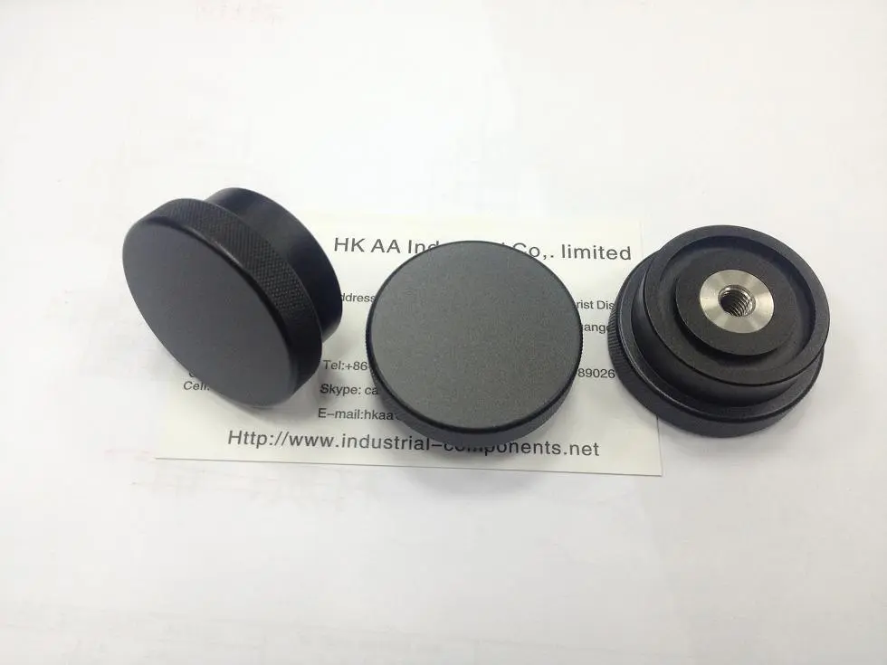 Knurled Aluminum Internal Threaded Cap Nut, Volume/Tone Control Knob, Knurled Thumb Screw 1
