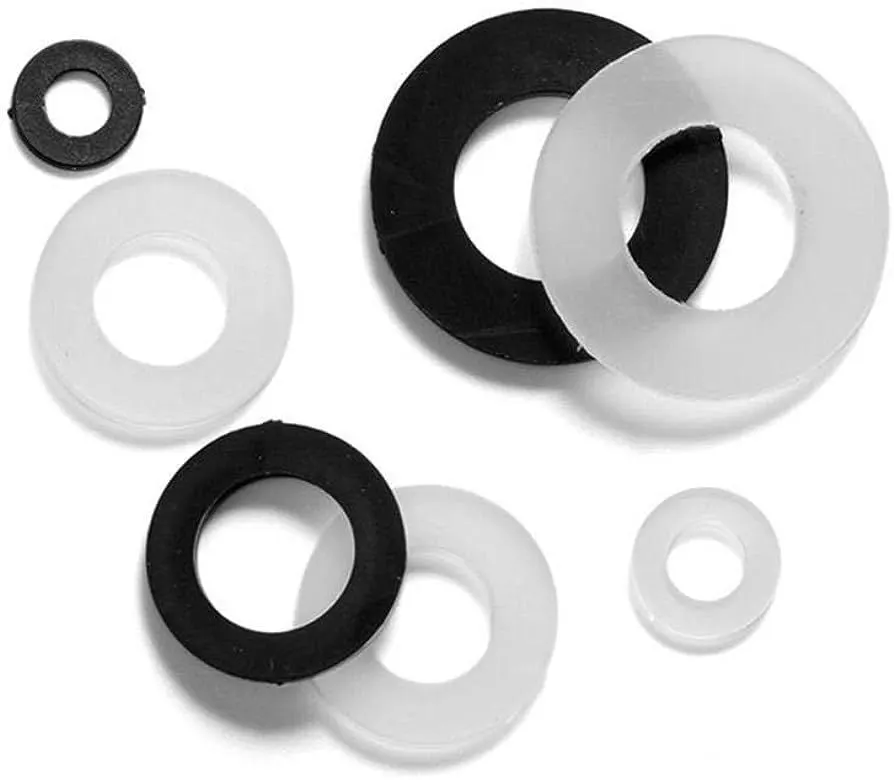 Custm OEM Acetal/Delrin/POM/Nylon Black Plastic Shoulder Washer 1
