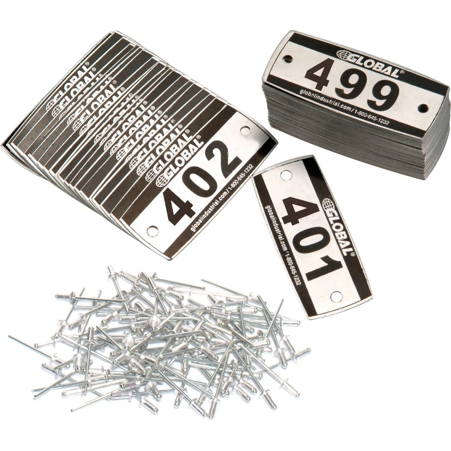 Customized Aluminum Blank Locker Number Plate 1