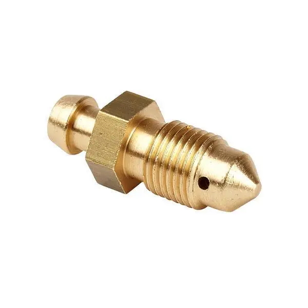 Slotted Brass Knurling Vent Valve Bleed Screw W/ Washer 1